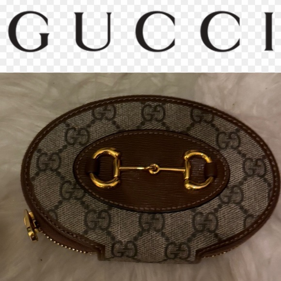 Gucci Brown and Gold Horsebit coin purse 💕 - Picture 2 of 11